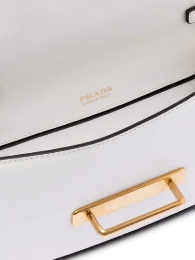 Shop Prada Cahier Belt Bag In White