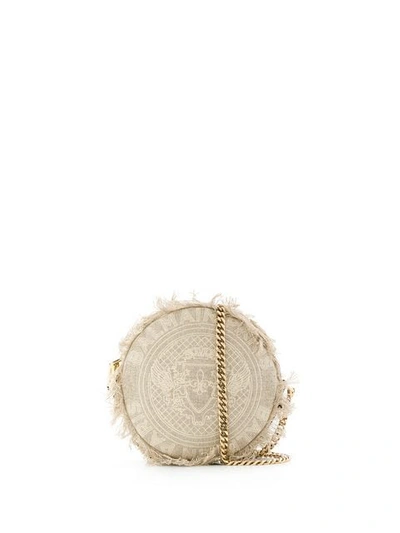 Shop Balmain Disco Bag In Neutrals