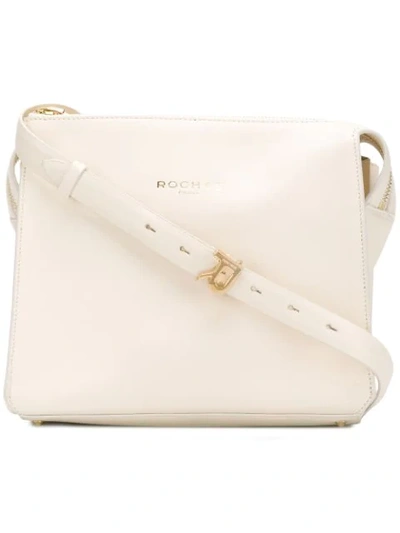 Shop Rochas Adjustable Shoulder Bag - White