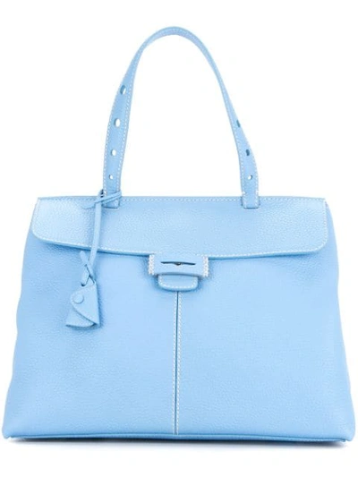 Shop Myriam Schaefer Baby Lord Shoulder Bag In Blue