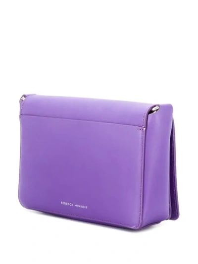 Shop Rebecca Minkoff Map Flap Crossbody Bag In Purple