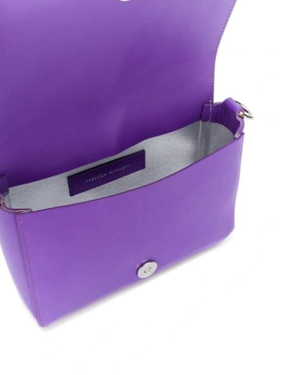 Shop Rebecca Minkoff Map Flap Crossbody Bag In Purple