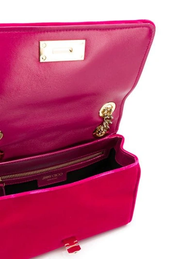 Shop Jimmy Choo Helia Shoulder Bag In Pink