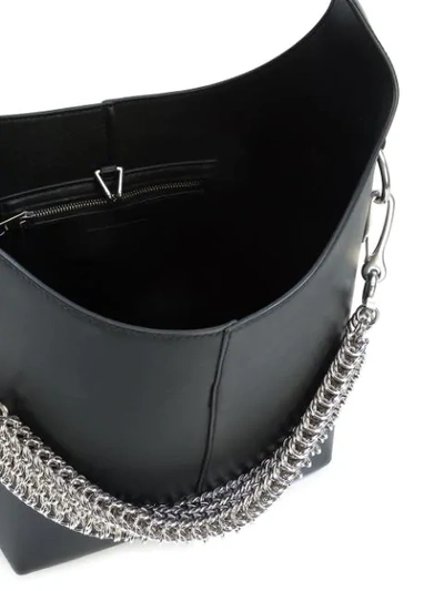 Alexander Wang Genesis Box Chain Extra Large Hobo Bag, Black In Black