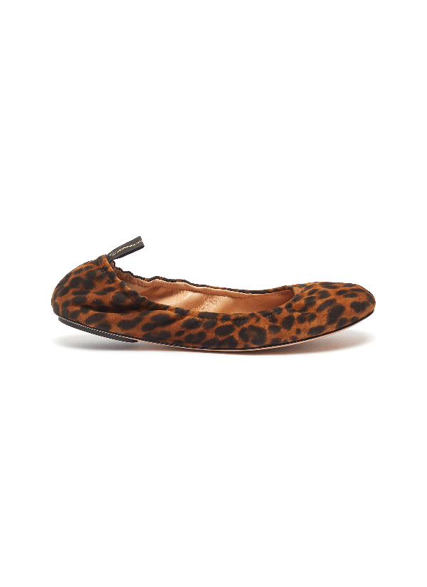 gianvito rossi leopard flats