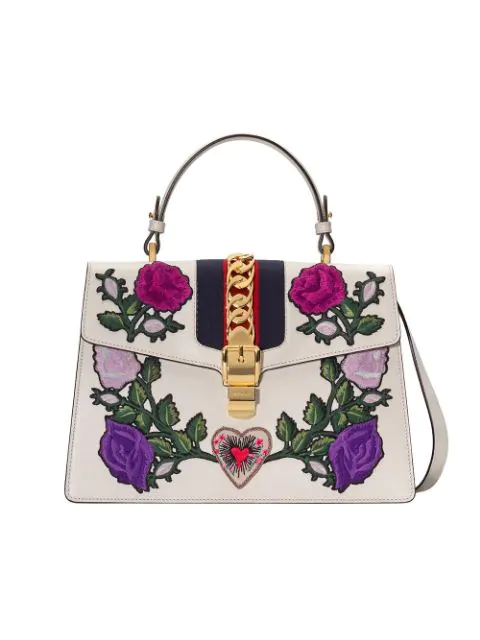 gucci sylvie floral bag