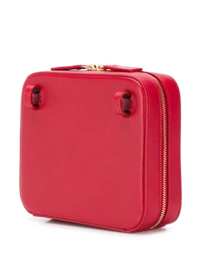 Shop Saint Laurent Monogram Belt Bag In Red