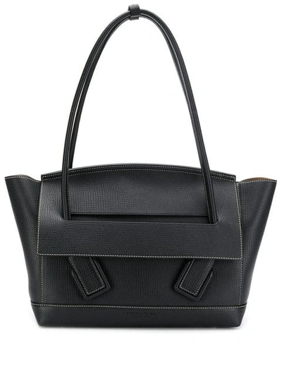 Shop Bottega Veneta Medium Arco Tote Bag In Black
