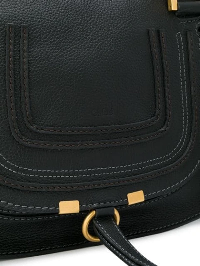 Shop Chloé Marcie Tote Bag In Black