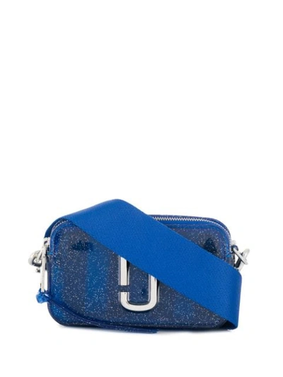 Shop Marc Jacobs Jelly Glitter Snapshot Camera Bag In Blue