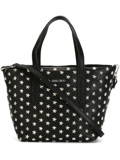 Shop Jimmy Choo Mini Sara Tote Bag In Black