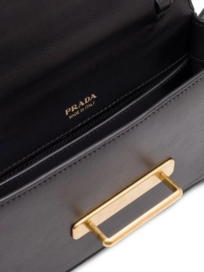 Shop Prada Cahier Belt Bag In Black