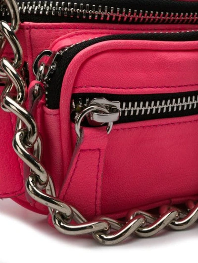 Shop Manokhi Chain Detail Belt Bag - Pink