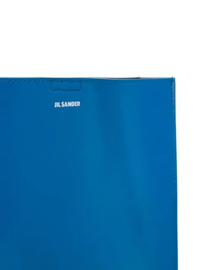 Shop Jil Sander A4 Tote Bag - Blue