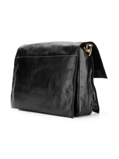 Shop Marni Caddy Shoulder Bag Large In Black