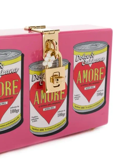 Shop Dolce & Gabbana Dolce Box Clutch In Pink