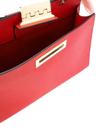 Shop Zac Zac Posen Earthette Double Compartment Satchel Bag In Apple