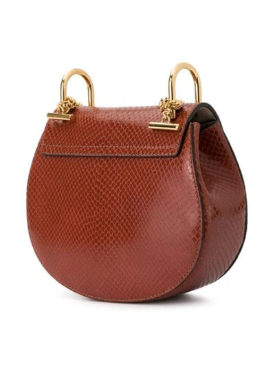 Shop Chloé Drew Shoulder Bag In Brown