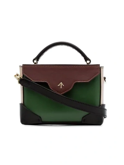 Shop Manu Atelier Micro Bold Shoulder Bag In Green