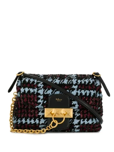 MULBERRY MINI KEELEY HOUNDSTOOTH SEQUINS - 蓝色