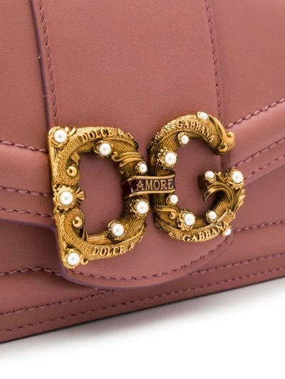Shop Dolce & Gabbana Dg Amore Crossbody Bag In Pink