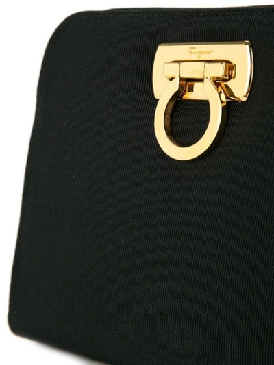 Pre-owned Ferragamo Gancini 2way Chain Bag In Black