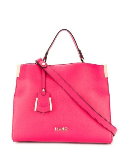 Shop Liu •jo Liu Jo Azalea Foldover Tote Bag - Pink