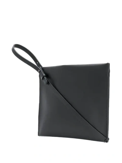 Shop Aesther Ekme Wristlet Pochette In Black