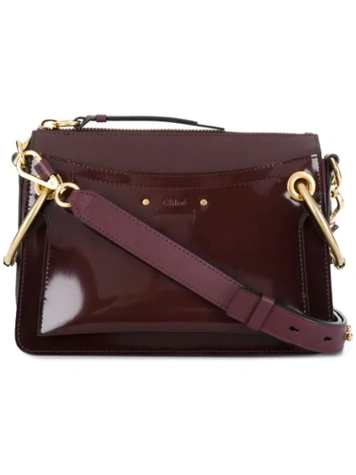 Shop Chloé Roy Shoulder Bag In Brown
