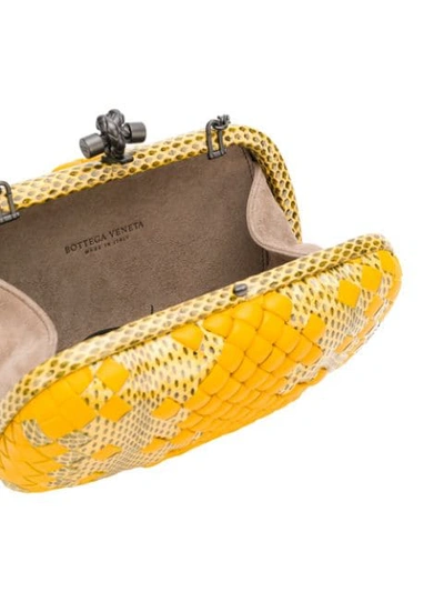 Shop Bottega Veneta Box Clutch In Yellow