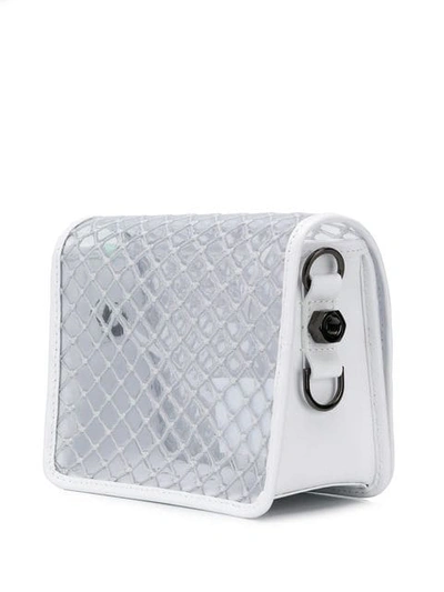 Shop Off-white Netted Crossbody Bag In White