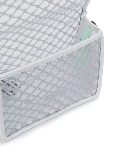 Shop Off-white Netted Crossbody Bag In White