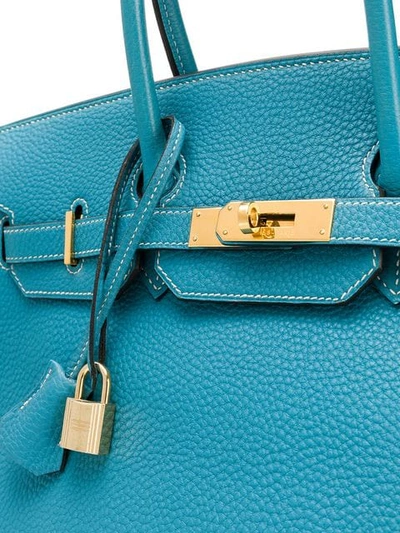 Shop Hermes Hermès  35cm Birkin Bag - Blue