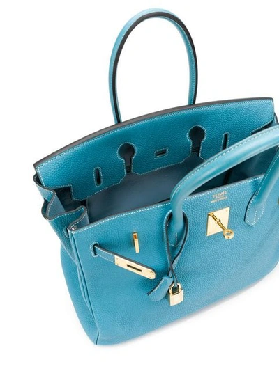 Shop Hermes Hermès  35cm Birkin Bag - Blue
