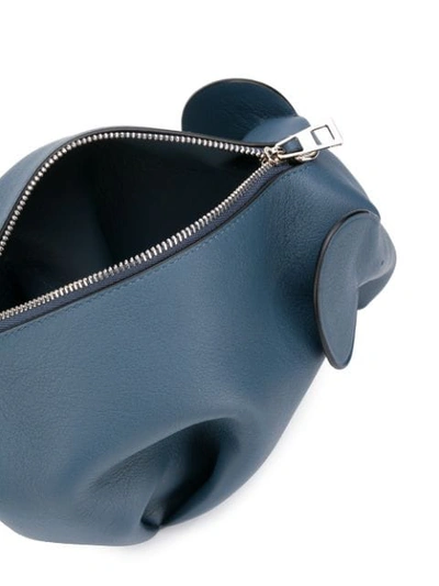 Shop Loewe Elephant Clutch Bag In Blue