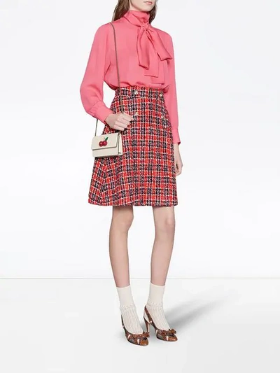 GUCCI SIGNATURE MINI BAG WITH CHERRIES 4812910G6ET12964483