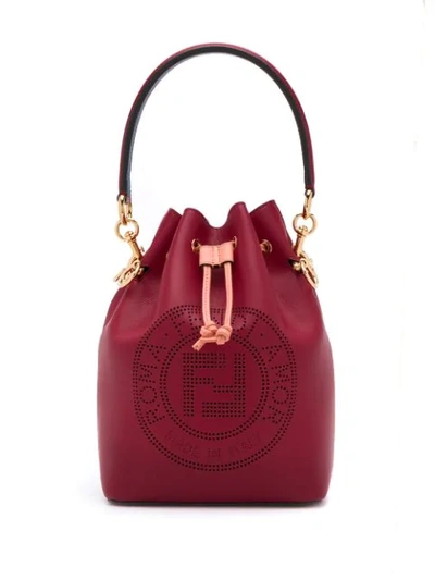 FENDI MON TRESOR BUCKET BAG - 红色