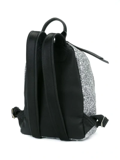 Shop Chiara Ferragni Flirting Glitter Backpack In Metallic