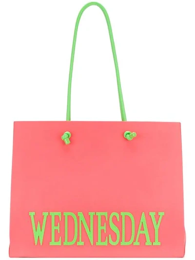 Shop Alberta Ferretti Large Wednesday Tote In Pink