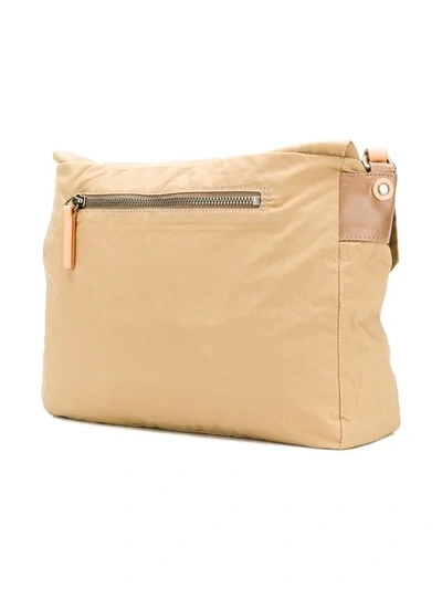 Shop Ally Capellino Double Buckle Crossbody Bag In Neutrals