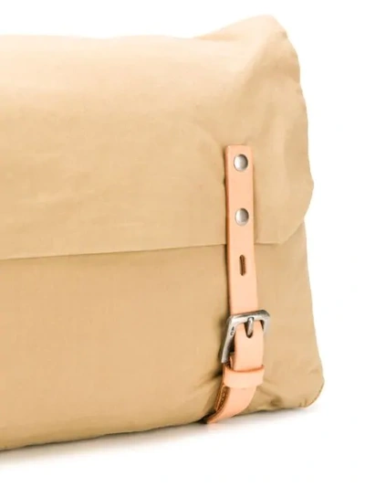Shop Ally Capellino Double Buckle Crossbody Bag In Neutrals