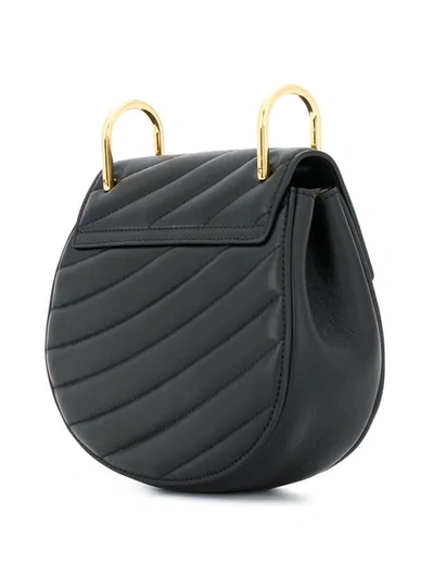 Shop Chloé Drew Bijou Mini Shoulder Bag In Black