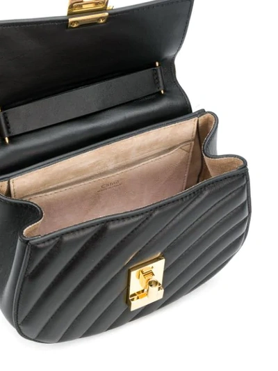 Shop Chloé Drew Bijou Mini Shoulder Bag In Black