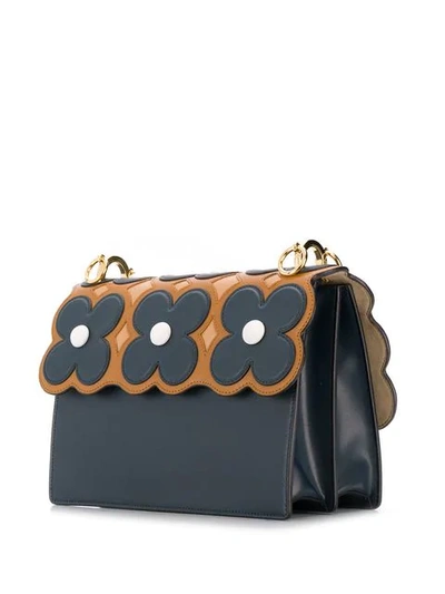 FENDI KAN I FLOWER BAG - 蓝色