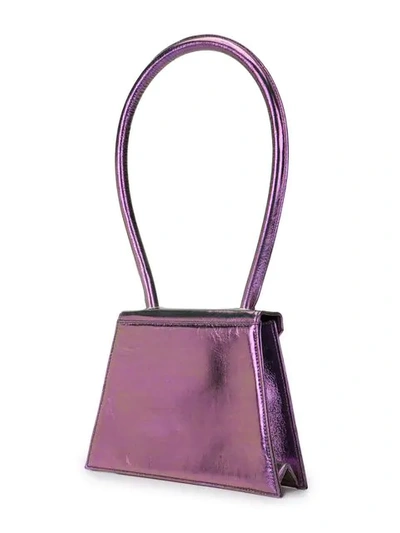 Shop Amélie Pichard Metallic Flat Bag In Purple