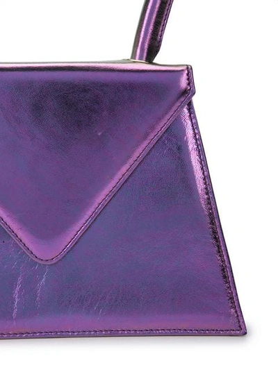 Shop Amélie Pichard Metallic Flat Bag In Purple