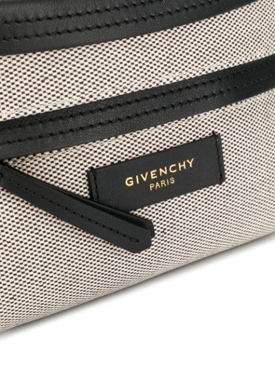 Shop Givenchy Whip Canvas Belt Bag In Grey