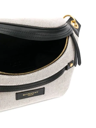 Shop Givenchy Whip Canvas Belt Bag In Grey