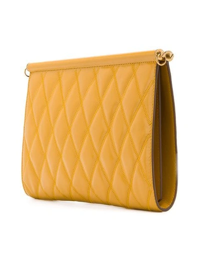 Shop Givenchy Gem Quilted Shoulder Bag In Yellow