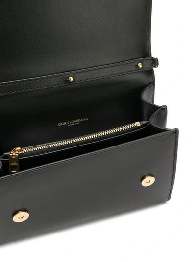 Shop Dolce & Gabbana Welcome Shoulder Bag In Black